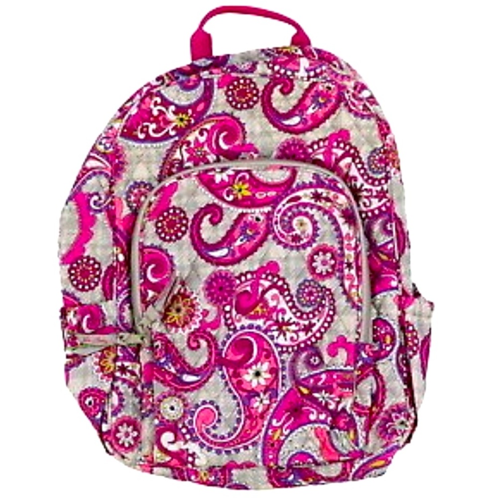 Vera Bradley Womens Campus Backpack Paisley Meets Plaid Backpack Bookbag